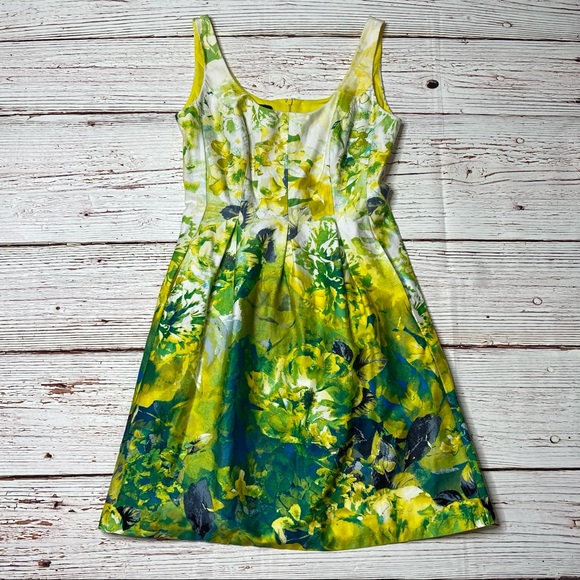 Nine West Floral Print A-Line Dress Sz 6 - Picture 4 of 16